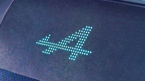 backlit Alpine logo - Renault