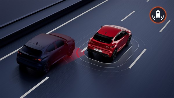 Blind spot warning - Renault Clio