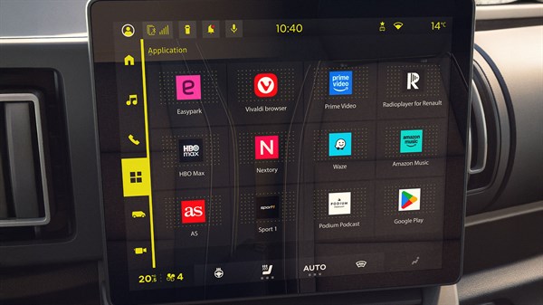 νέο Renault Trafic Van E-Tech electric - openR evo με Google built-in