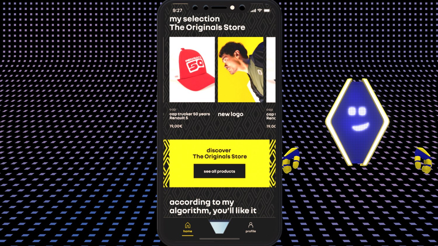application IOS et Android - reno l'avatar officiel - Renault
